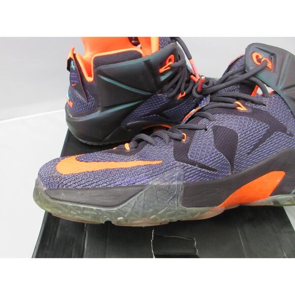 Nike LeBron 12 Men\'s Size 13 US 684593-583 Cave Purple Orange Athletic Shoes main image 12